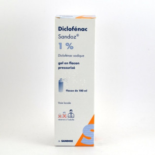 Diclofénac Sandoz 1% gel flacon pressurisé 100ml