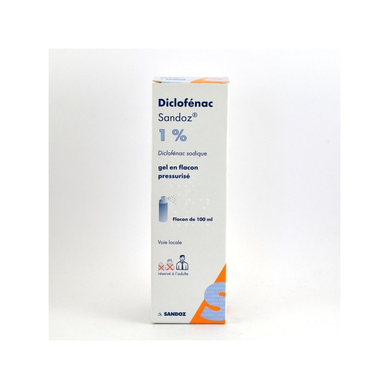 Diclofénac Sandoz 1% gel flacon pressurisé 100ml