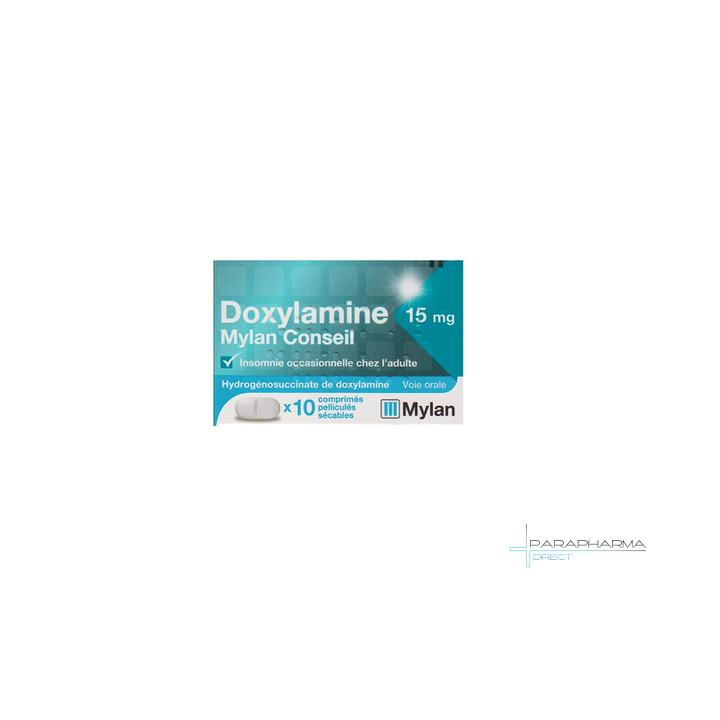 Doxylamine Mylan 15 film-coated, scored tablets