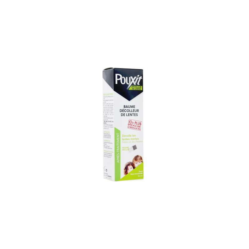 POUXIT BAUME DECOLLEUR DE LENTES TUBE DE 100G + PEIGNE POUXIT BAUME DECOLLEUR DE LENTES TUBE DE 100G + PEIGNE
