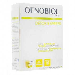 OENOBIOL DETOX EXPRESS BOX OF 10 STICKS LEMON AND GINGER TASTE