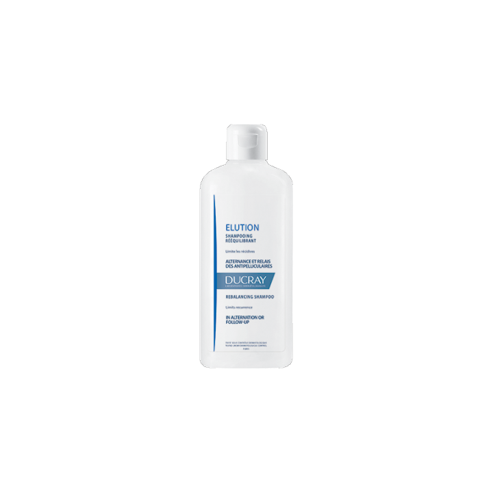 Ducray ELUTION Shampooing cuir chevelu sensible. Flacon de 400 ML