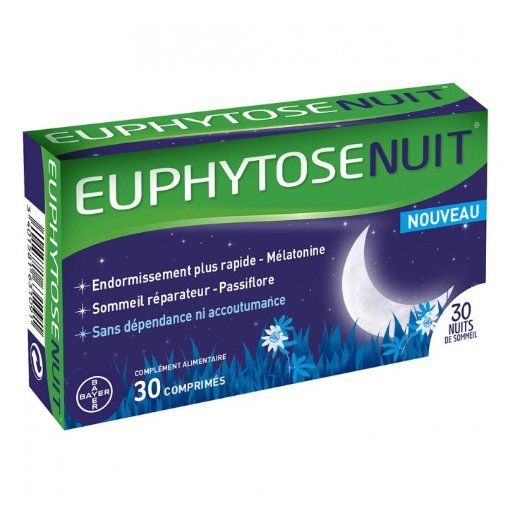 EUPHYTOSE NIGHT FOOD SUPPLEMENT 30 TABLETS