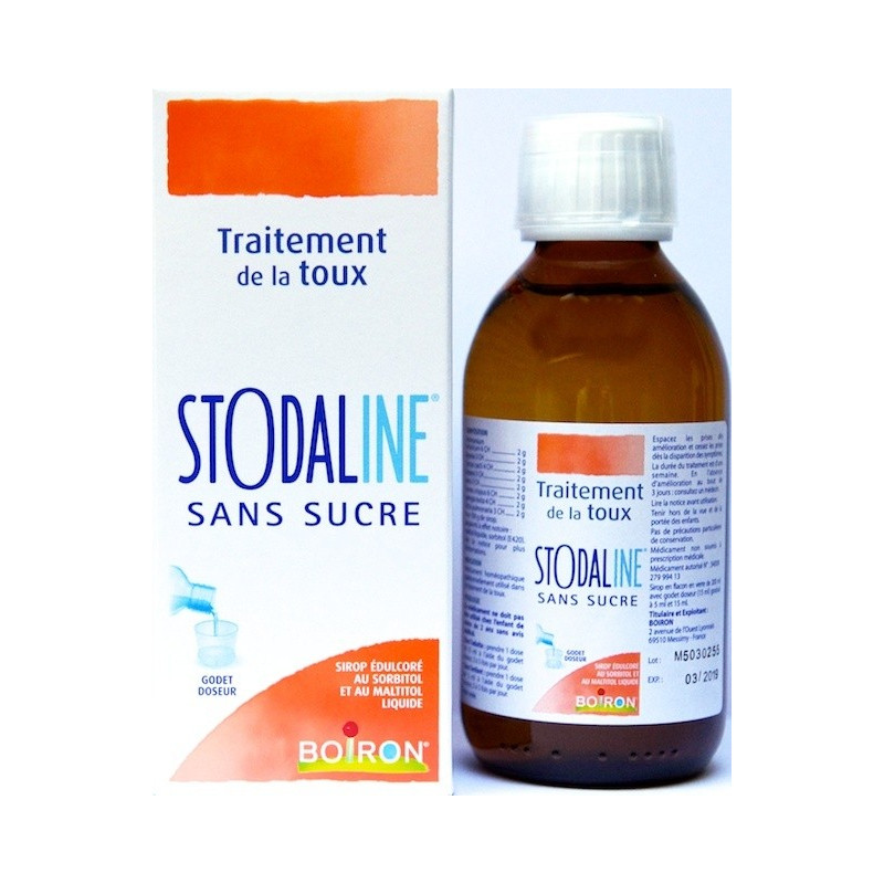 STODALINE SIROP SANS SUCRE 200 ML