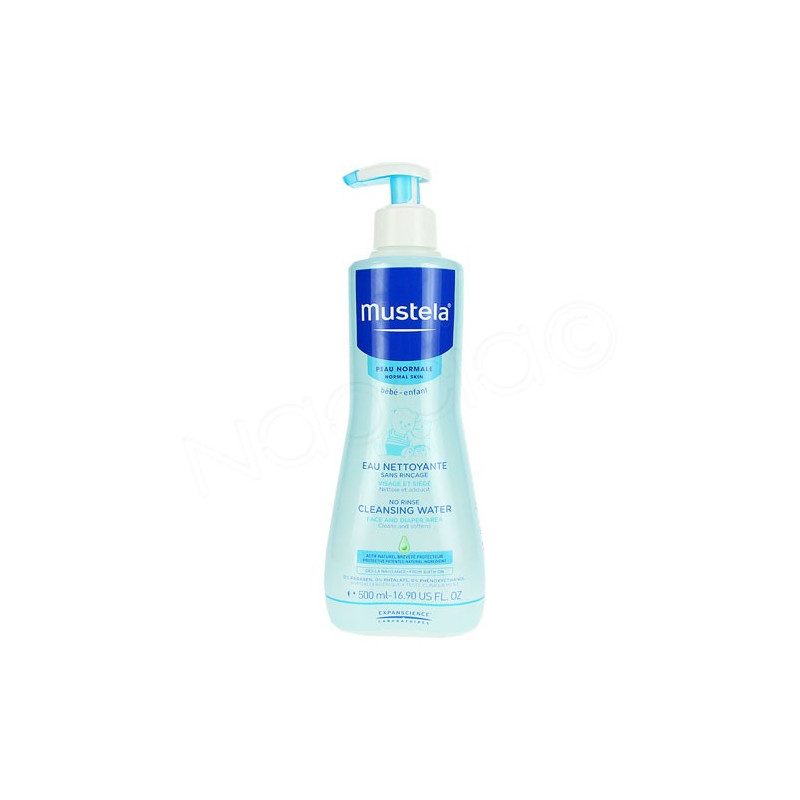 Mustela Physiobébé Fluide Nettoyant sans rinçage. Flacon pompe 500ML