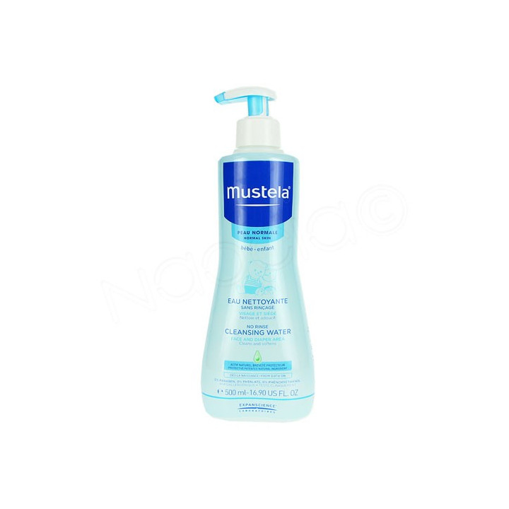 Mustela Physiobébé Fluide Nettoyant sans rinçage. Flacon pompe 500ML