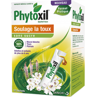 PHYTOXIL SACHET TOUX SANS SUCRE BOITE DE 12 SACHETS