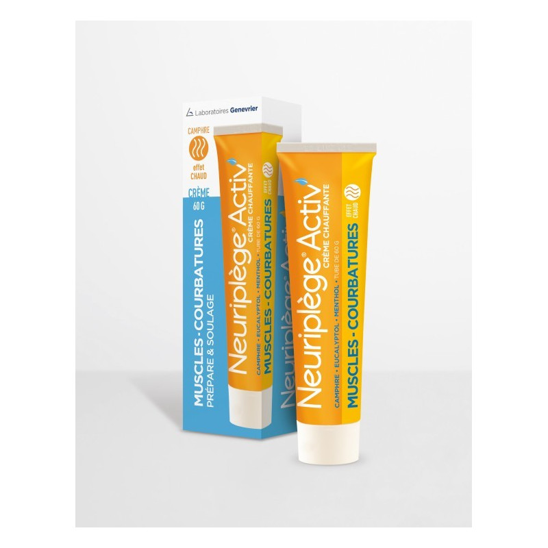 NEURIPLEGE ACTIV CREME CHAUFFANTE MUSCLES COURBATURES TUBE DE 60G NEURIPLEGE ACTIV CREME CHAUFFANTE MUSCLES COURBATURES TUBE DE 60G