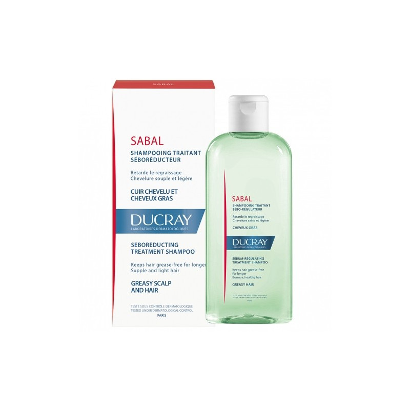 SEBOREDUCING SHAMPOO FOR OILY HAIR AND SCALP DUCRAY 200ML 