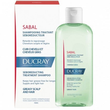 SEBOREDUCING SHAMPOO FOR OILY HAIR AND SCALP DUCRAY 200ML 