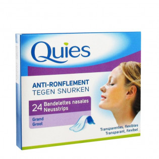 24 ANTI-SNORING NASAL STRIPS QUIES