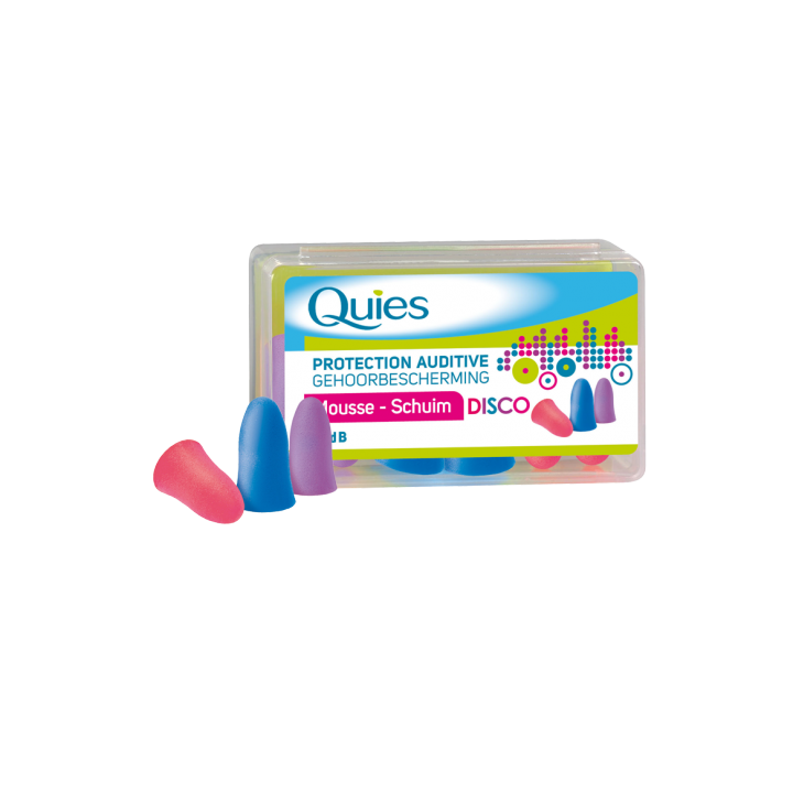 QUIES PROTECTION AUDITIVE MOUSSE 3 PAIRES DISCO 