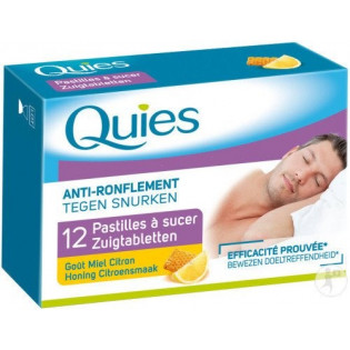 ANTI-SNORING QUIESCENT HONEY-LEMON FLAVOR 12 LOZENGES