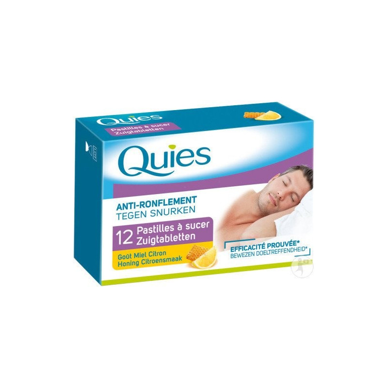 ANTI-SNORING QUIESCENT HONEY-LEMON FLAVOR 12 LOZENGES