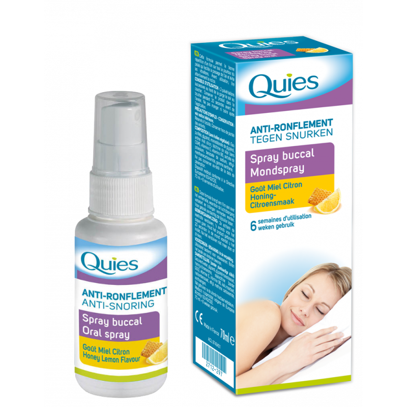 QUIES ANTI RONFLEMENT SPRAY BUCCAL GOUT MIEL CITRON