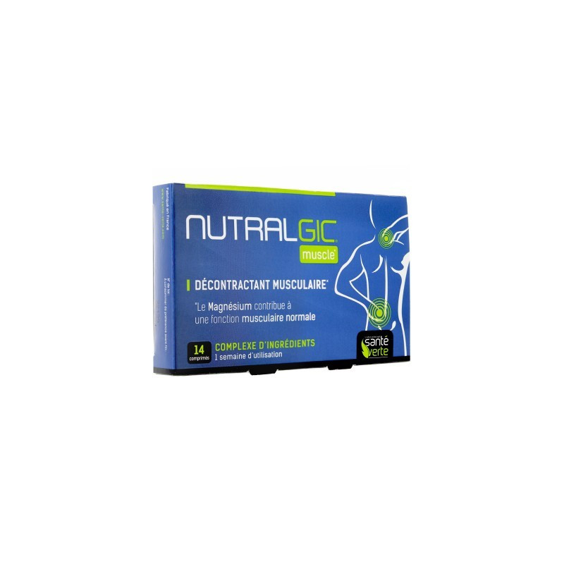 NUTRALGIC MUSCLE HEALTH GREEN BOX OF 14 TABLETS