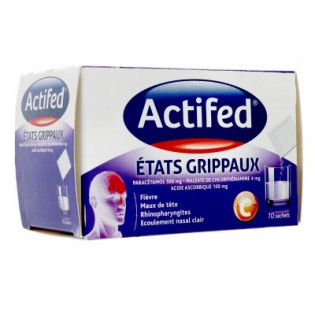 ACTIFED ETATS FLU 10 SACHETS