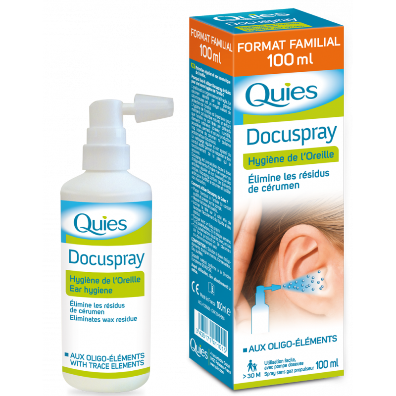 QUIES DOCUSPRAY EAR HYGIENE 100ML 