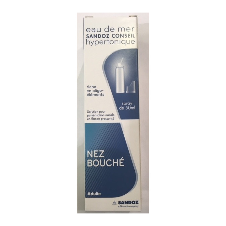 HYPERTONIC SEA WATER ADULT 50 ML SANDOZ
