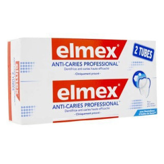 ELMEX ANTI CARIES PROFESSIONAL 2 TUBES DE 75ML