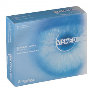 LUBRIFIANT OCULAIRE VISMED 20 UNIDOSES DE 0.3ML