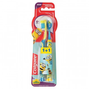 COLGATE DUO TOOTHBRUSHES MINIONS 6 YEARS AND + SOFT