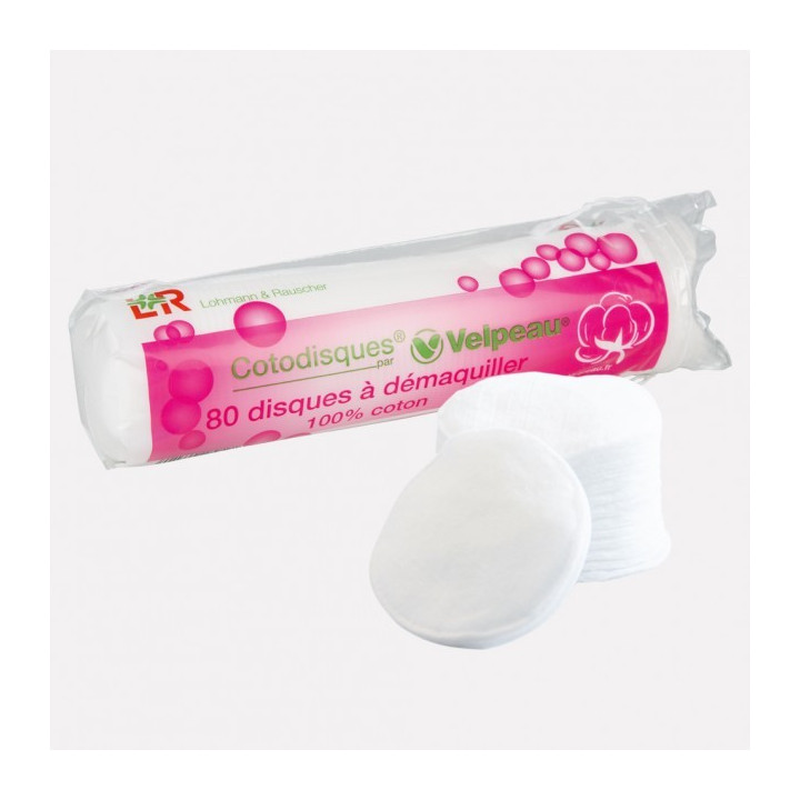 80 MAKE-UP REMOVAL DISCS 100% COTTON 