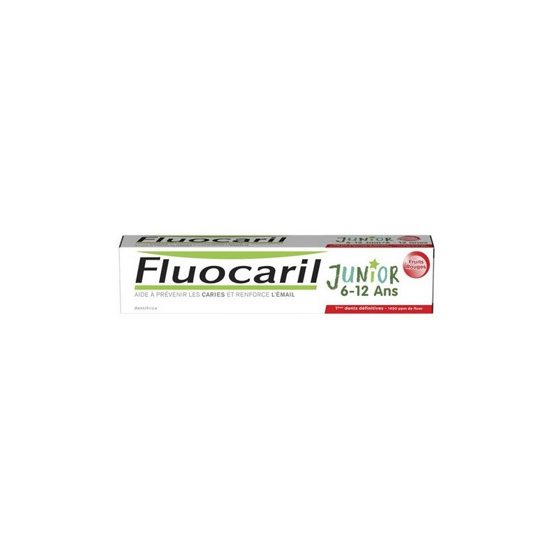 Fluocaril Junior Toothpaste 7-12 years. Strawberry Flavour Tube 50ML