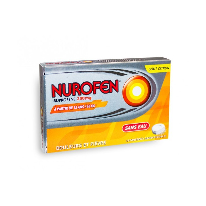 NUROFEN 200MG SANS EAU GOUT CITRON