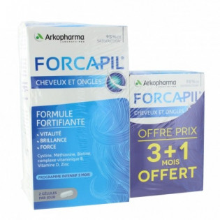 forcapil arkopharma cheveux et ongles 3mois + 1mois offert