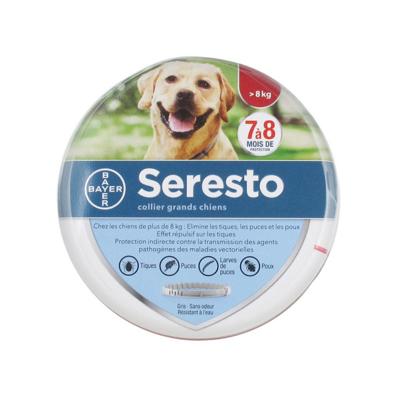 SERESTO COLLIER ANTIPARASITES POUR GRANDS CHIENS 