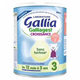 Galliagest growth without lactose from 12 months to 3 years 800g