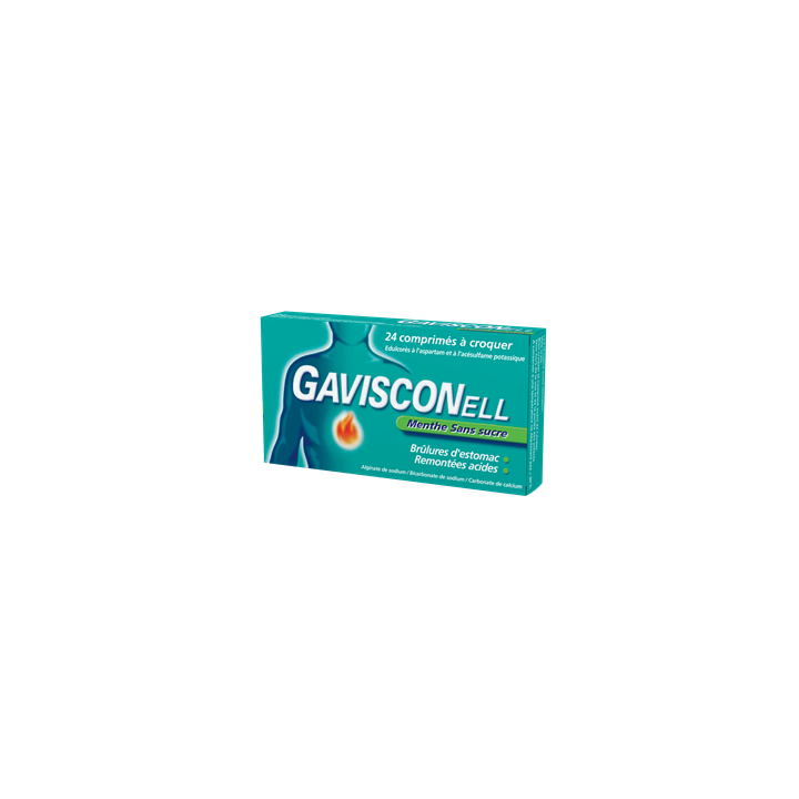 Gavisconell mint sugar free 32 chewable tablets
