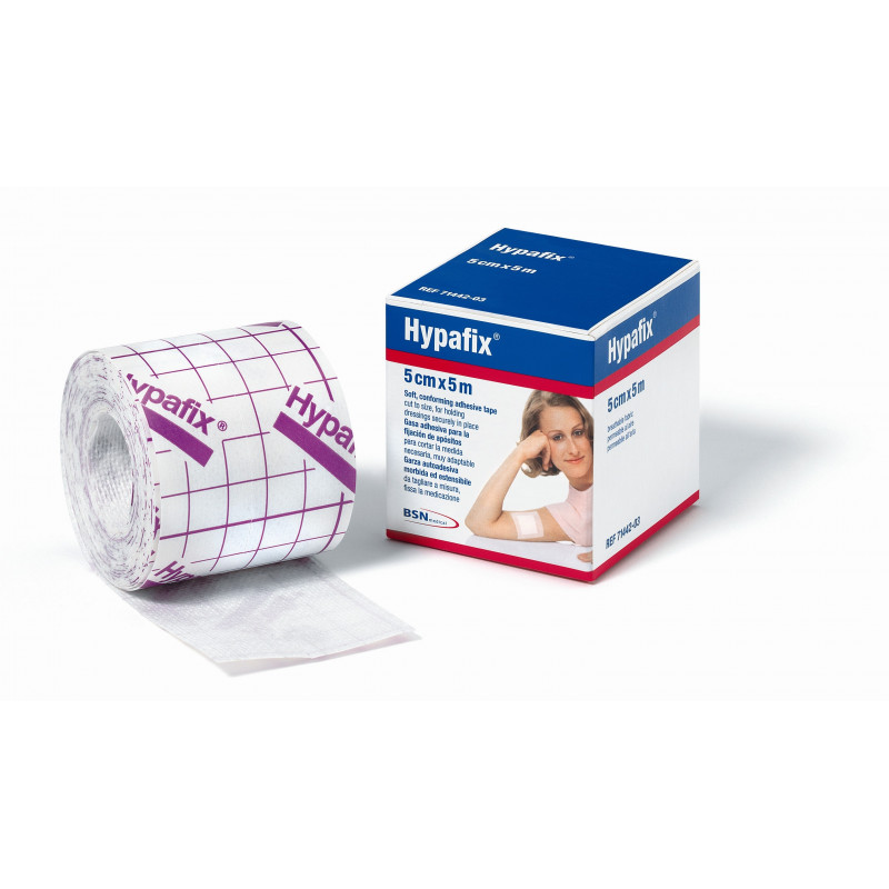 HYPAFIX 5*5 MULTI-STRETCH PLASTER / BANDAGE RETAINER FOR SENSITIVE SKIN BSN MEDICAL 