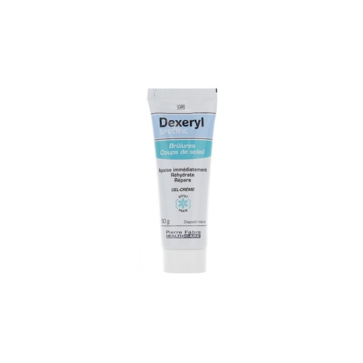 DEXERYL SPECIFIC BRULURES, COUPS DE SOLEIL GEL CREME 50G