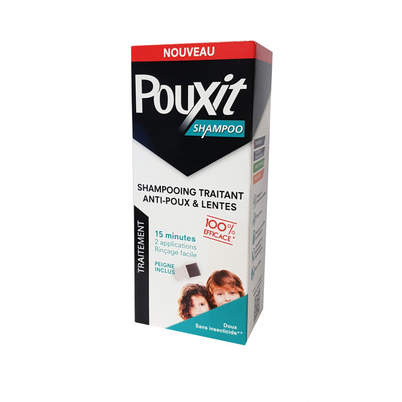 POUXIT SHAMPOING TRAITANT ANTI POUX ET LENTES 200ML + PEIGNE 