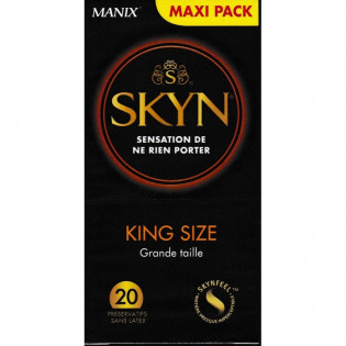 MANIX SKYN KING SIZE 20 LATEX FREE CONDOMS