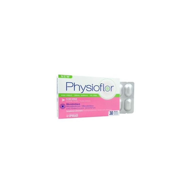 PHYSIOFLOR MICROBIOTIQUE FLORE INTIME 30 GELULES PHYSIOFLOR MICROBIOTIQUE FLORE INTIME 30 GELULES