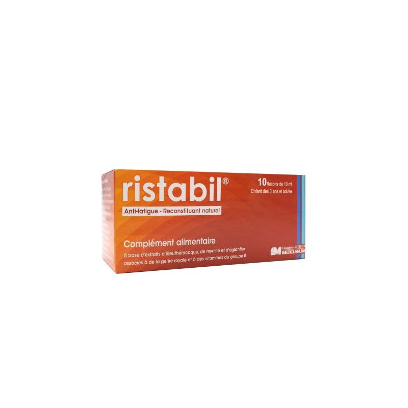 RISTABIL ANTI FATIGUE NATUREL 10 FLACONS DE 10 ML 