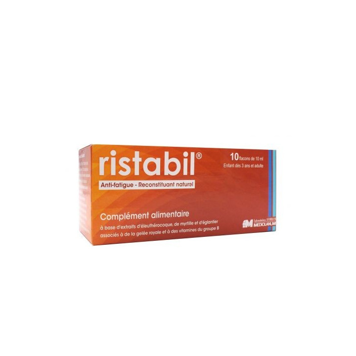 RISTABIL ANTI FATIGUE NATUREL 10 FLACONS DE 10 ML 