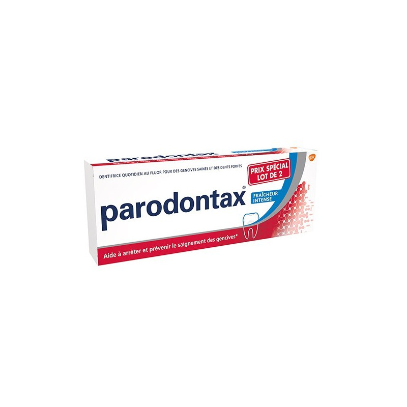 PARODONTAX FRAICHUR INTENSE LOT OF 2 OF 75 ML PARODONTAX FRAICHUR INTENSE LOT OF 2 OF 75 ML