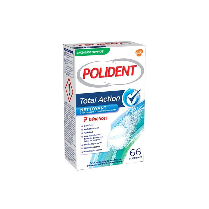 POLIDENT 66 TABLETS TOTAL SHARE 7 BENEFITS