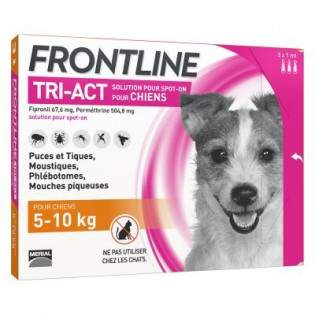 FRONTLINE TRI ACT 5-10 KG 3 PIPETTES DE 1ML