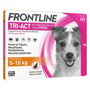 FRONTLINE TRI ACT 5-10 KG 3 PIPETTES OF 1ML