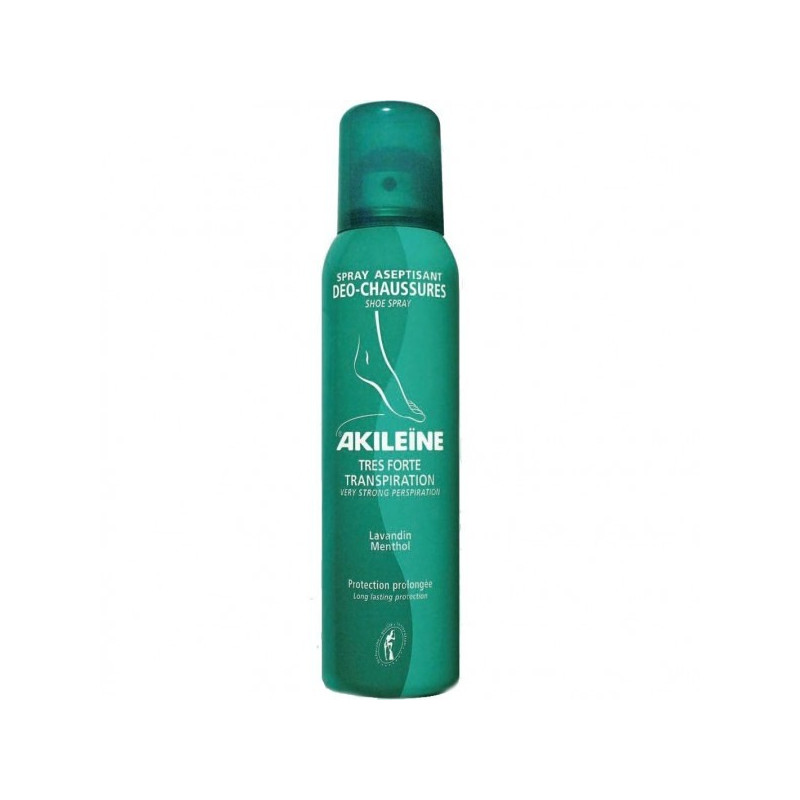 AKILEINE SANITIZING SPRAY DEO SHOES VERY STRONG PERSPIRATION 150ML