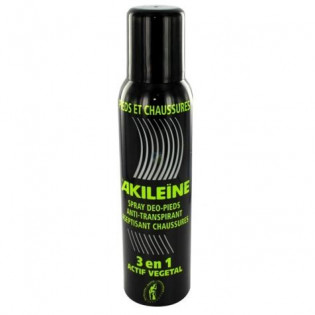 AKILEINE SPRAY DEO PIEDS ET CHAUSSURES 3 EN 1 ACTIF VEGETAL 150ML