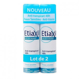 ETIAXIL ANTI TRANSPIRANT 48H PEAUX SENSIBLES LOT DE 2 DE 150ML