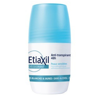 ETIAXIL ANTI TRANSPIRANT 48H PEAUX SENSIBLES ROLL ON LOT DE 2 DE 50ML 