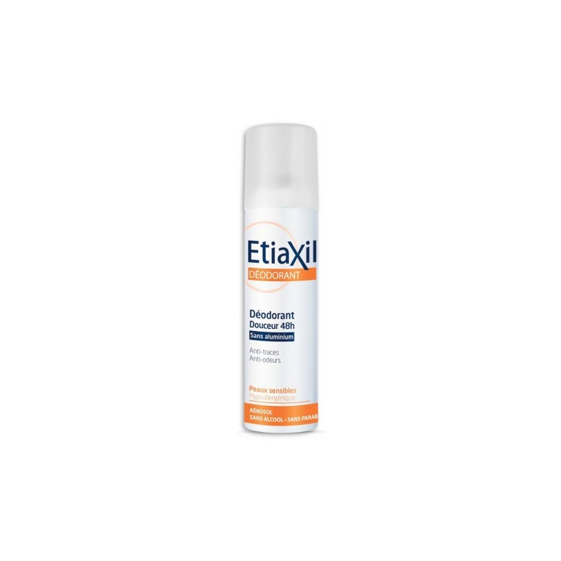 ETIAXIL DEODORANT DOUCEUR 48H SANS ALUMINIUM PEAUX SENSIBLES LOT DE 2 DE 150ML