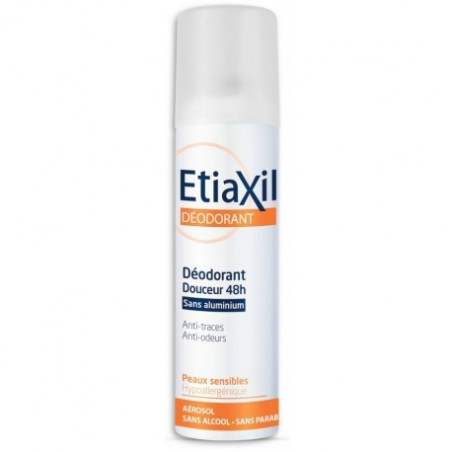 ETIAXIL DEODORANT SOFTNESS 48H WITHOUT ALUMINIUM SENSITIVE SKINS LOT OF 2 OF 150ML